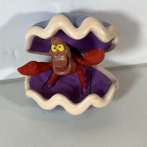 2” PVC Sebastian in Shell From Disney's Little Mermaid